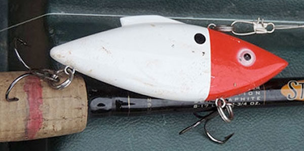 Used Vintage Red & White Spoon Fishing Lure