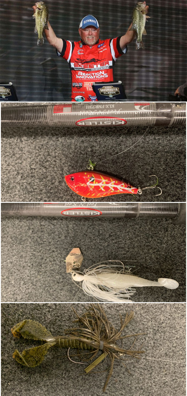 x Zone Lures Muscle Back Hawg Hunter 6 Black Red Flake